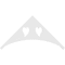 Ekena Millwork Pitch Winston Architectural Grade PVC Gable Pediment, 36"W x 18"H x 1"P (12/12) GPP036X018X100WIN - alternate 4